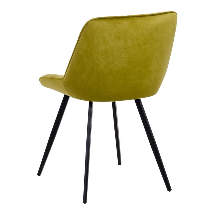 Silla Terciopelo Verde Salón 51 X 55 X 82 Cm