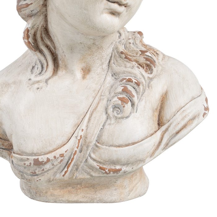 Busto Griega Resina Decoración 24 X 18 X 34 Cm