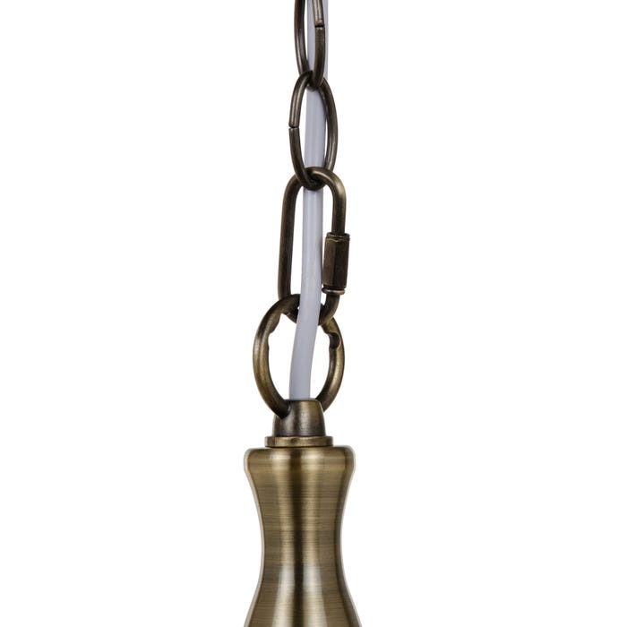 Lámpara Techo Oro Viejo Metal Decoración 38 X 38 X 80,50 Cm