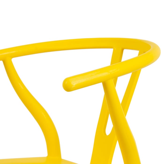 Silla Amarillo Pp-Madera 46 X 42 X 78,50 Cm