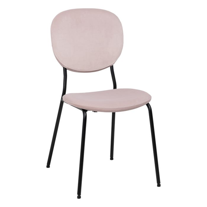 Silla Rosa Dm-Metal 45,50 X 53,50 X 82,50 Cm