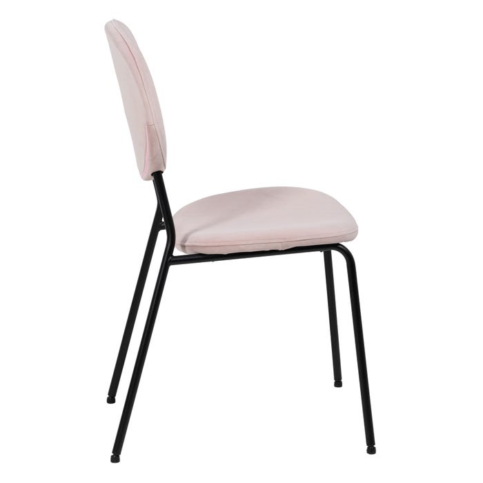 Silla Rosa Dm-Metal 45,50 X 53,50 X 82,50 Cm