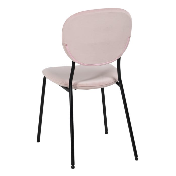 Silla Rosa Dm-Metal 45,50 X 53,50 X 82,50 Cm