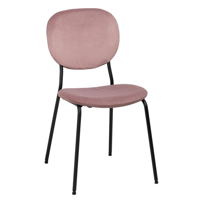 Silla Rosa Dm-Metal 45,50 X 53,50 X 82,50 Cm