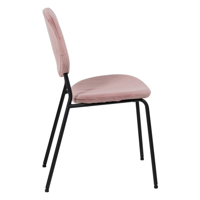 Silla Rosa Dm-Metal 45,50 X 53,50 X 82,50 Cm