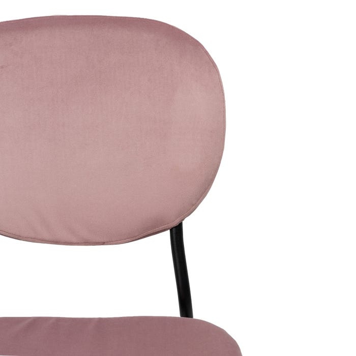 Silla Rosa Dm-Metal 45,50 X 53,50 X 82,50 Cm