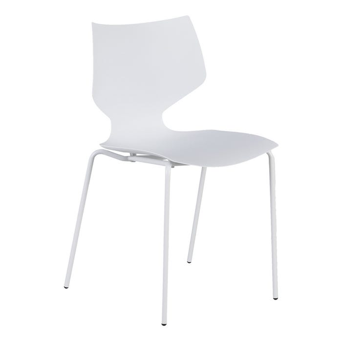 Silla Blanco Pp Salón 43 X 42 X 79 Cm