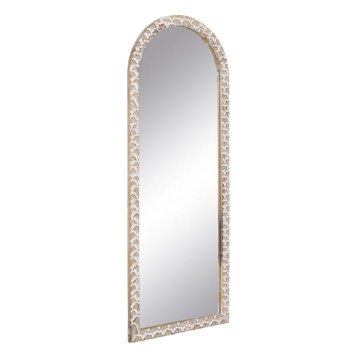 Espejo Pared Blanco Rozado Madera 61 X 2 X 152 Cm