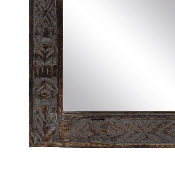 Espejo Pared Marrón Madera 77 X 3 X 113 Cm