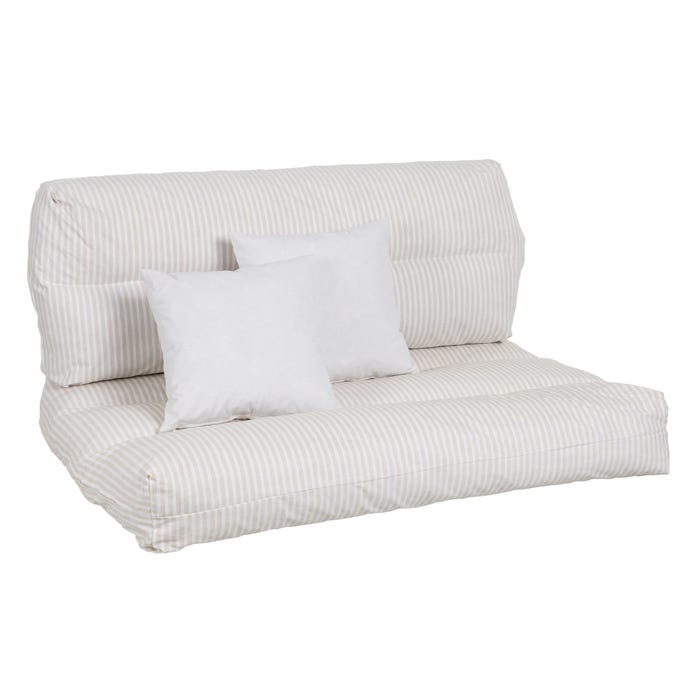 Conjunto de almofadas de 4 peças para palete 120 x 80 cm