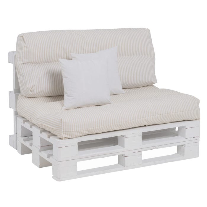 Conjunto de almofadas de 4 peças para palete 120 x 80 cm