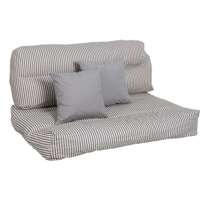 Conjunto de almofadas de 4 peças para palete 120 x 80 cm