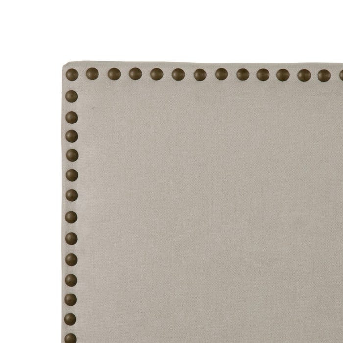 Cabecero Beige Grisáceo Tejido-Madera 160 X 4 X 80 Cm