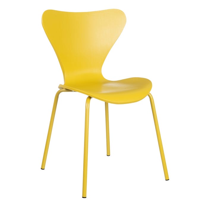 Silla Amarillo Pp/Metal 46,50 X 50 X 83 Cm