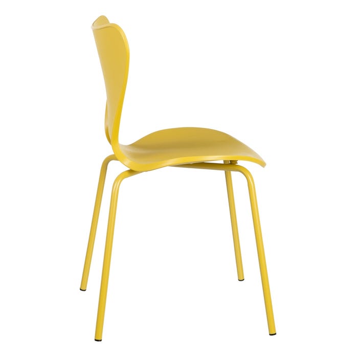 Silla Amarillo Pp/Metal 46,50 X 50 X 83 Cm