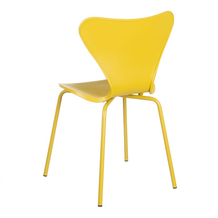 Silla Amarillo Pp/Metal 46,50 X 50 X 83 Cm