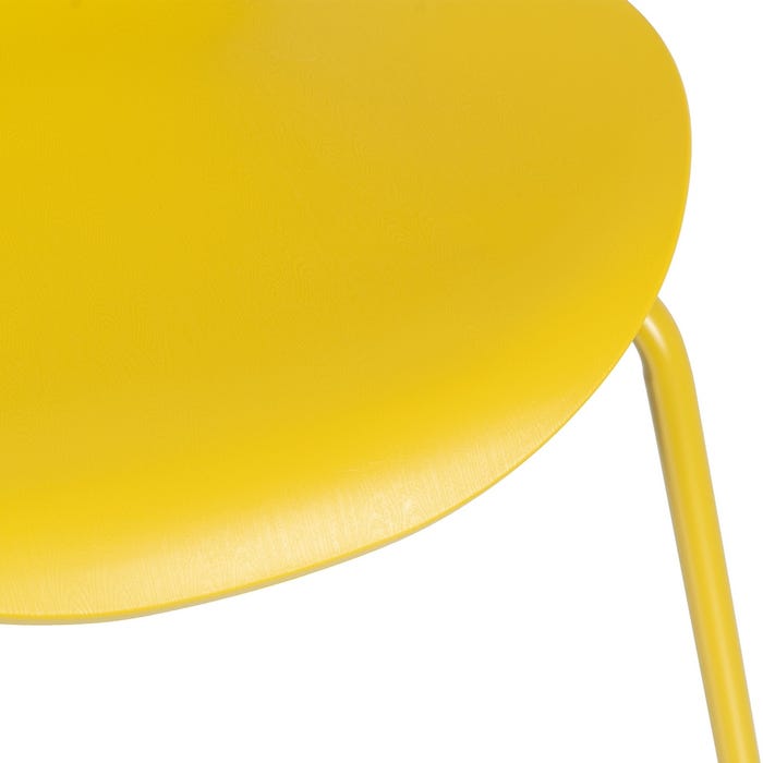 Silla Amarillo Pp/Metal 46,50 X 50 X 83 Cm