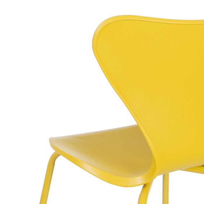 Silla Amarillo Pp/Metal 46,50 X 50 X 83 Cm