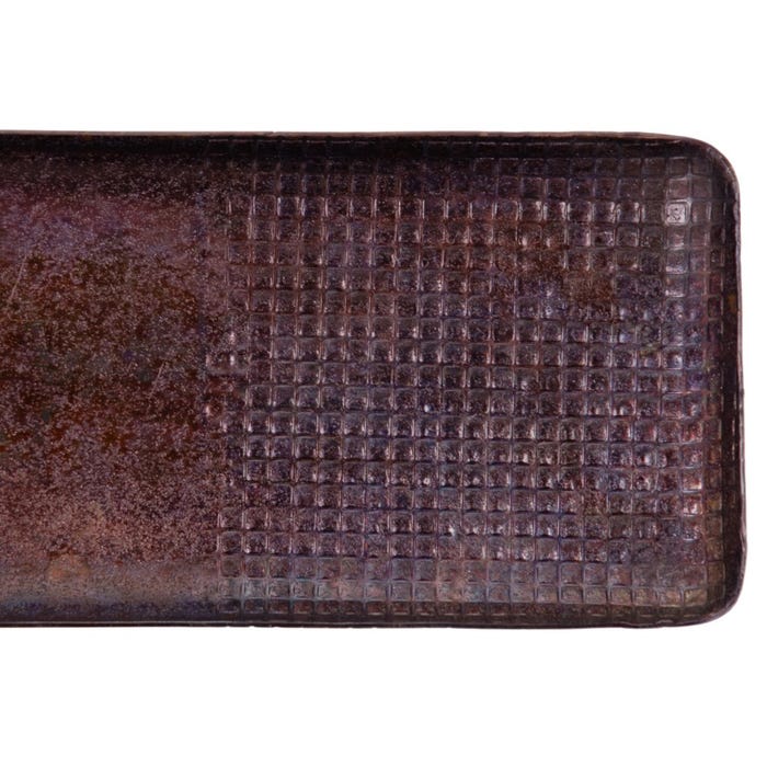 Bandeja Bronce Aluminio Decoración 32 X 12 X 2 Cm