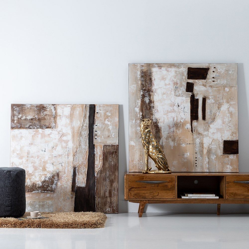 Pintura feita à mão sobre tela de algodão. 2 modelos.