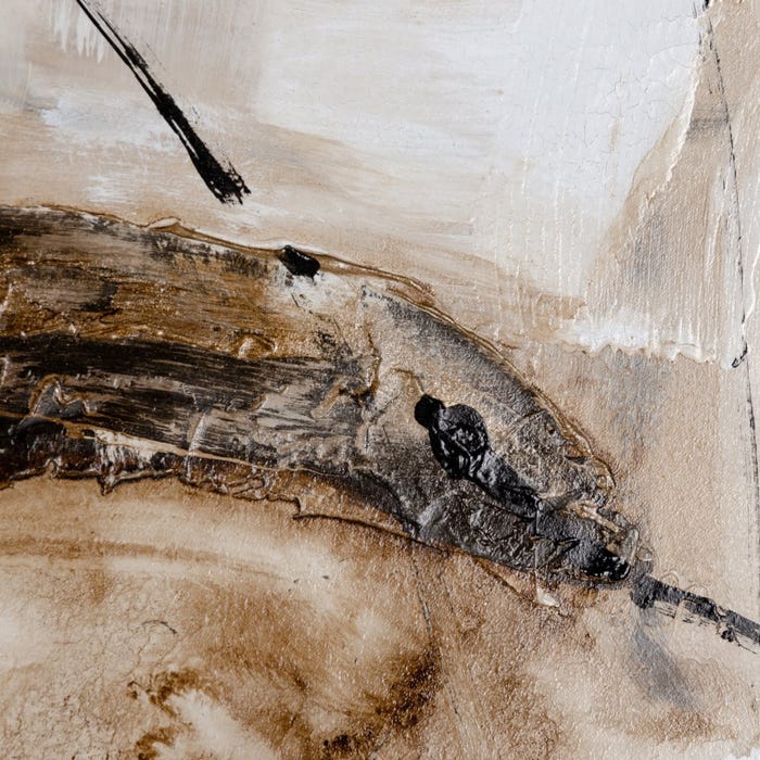 Pintura abstrata pintada à mão sobre tela em moldura de maca. 2 modelos.