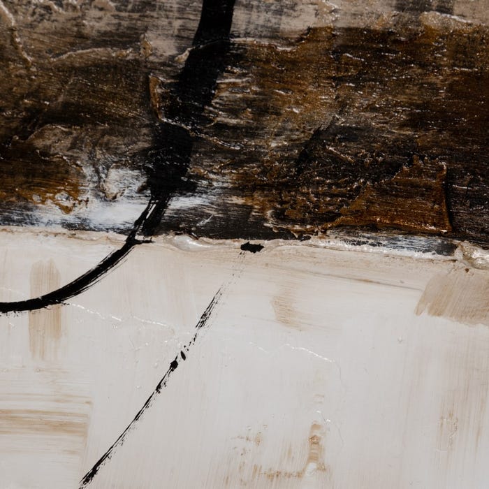 Pintura abstrata pintada à mão sobre tela em moldura de maca. 2 modelos.