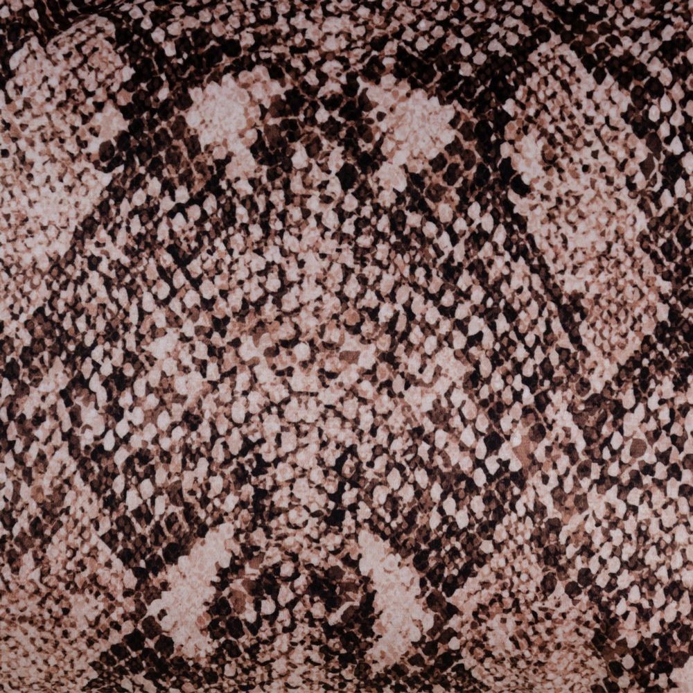 Almofada de veludo com decoração de cobra 45 x 45 cm