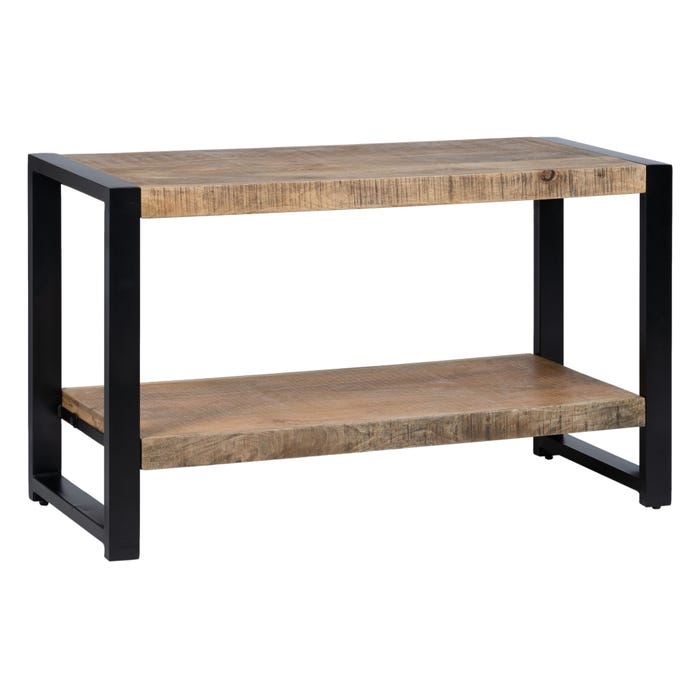 Mueble Auxiliar Natural-Negro 100 X 40 X 60 Cm