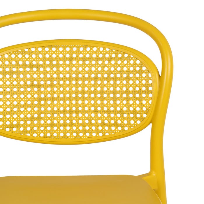 Taburete Amarillo Polipropileno Salón 52,50 X 43,50 X 106 Cm