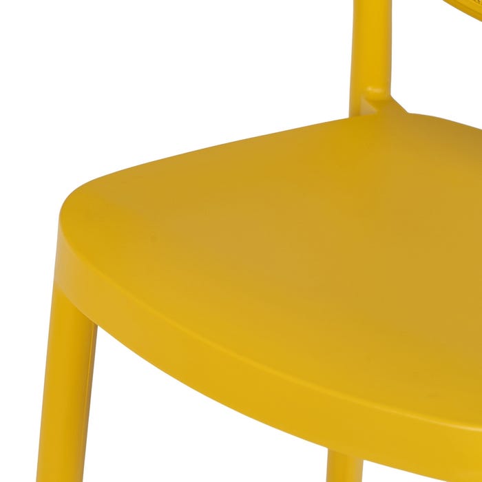 Taburete Amarillo Polipropileno Salón 52,50 X 43,50 X 106 Cm