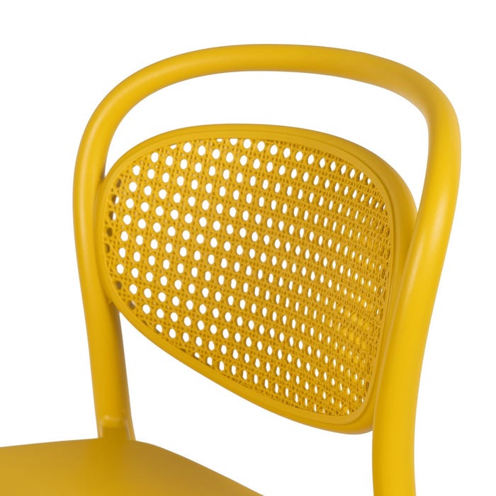 Taburete Amarillo Polipropileno Salón 52,50 X 43,50 X 106 Cm