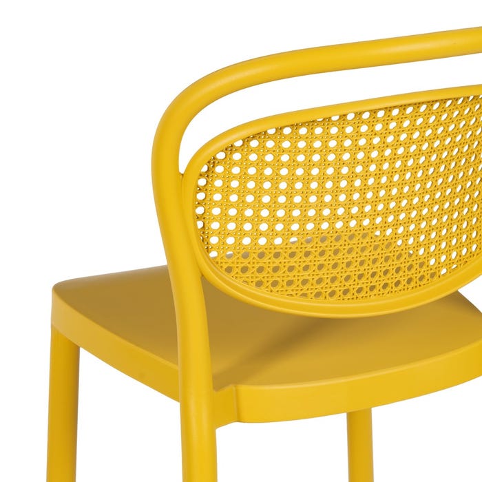 Taburete Amarillo Polipropileno Salón 52,50 X 43,50 X 106 Cm