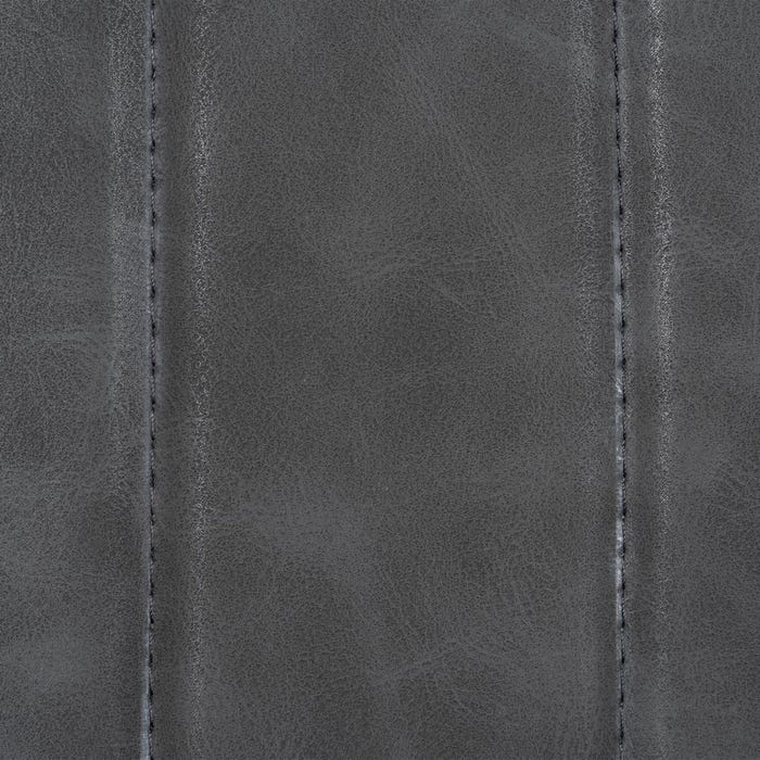 Cadeira de rodas de metal preto / couro sintético 56 x 56 x 92 cm