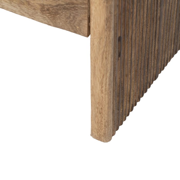 Banqueta-Baúl Natural Tejido-Madera 100 X 35 X 56 Cm