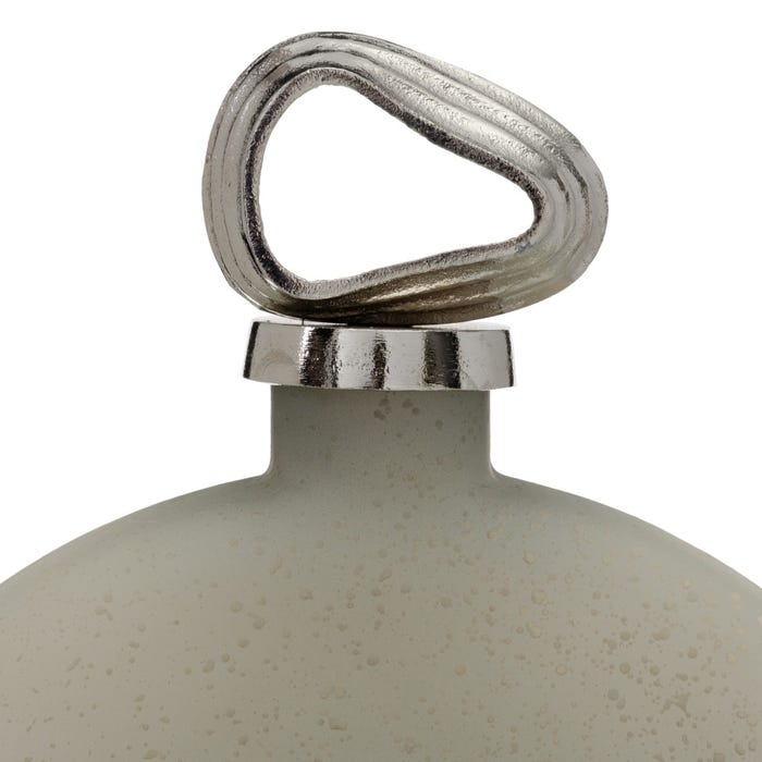 Garrafa Decorativa Cinza-Prata 30 X 7 X 39 Cm