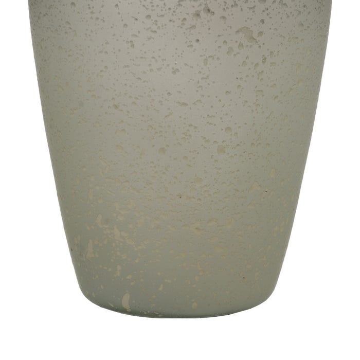 Garrafa Decorativa Cinza-Prata 12 X 12 X 36 Cm