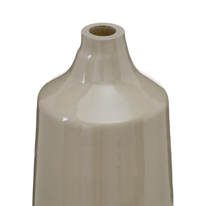 Garrafa Decorativa Bege-Prata 20 X 11 X 53 Cm