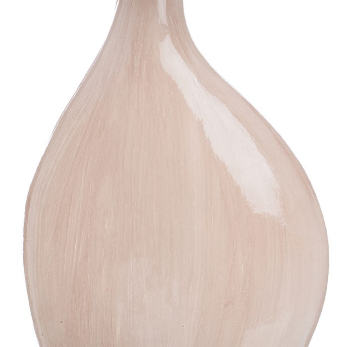Garrafa Decorativa de Cristal Creme-Dourado 23 X 10 X 51 Cm