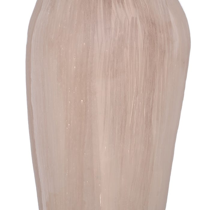 Garrafa Decorativa de Cristal Creme-Dourado 15 X 12 X 56 Cm