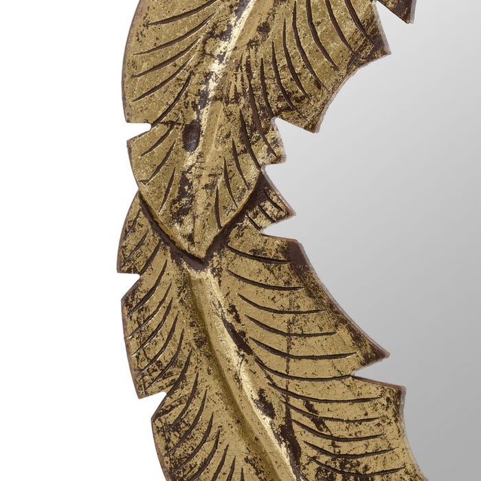 Espejo Oro Dm Decoración 76 X 3 X 76 Cm