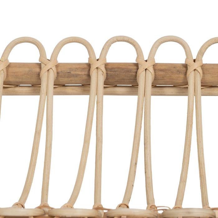 Mesa Revistero Natural Ratán Salón 70 X 30 X 50 Cm