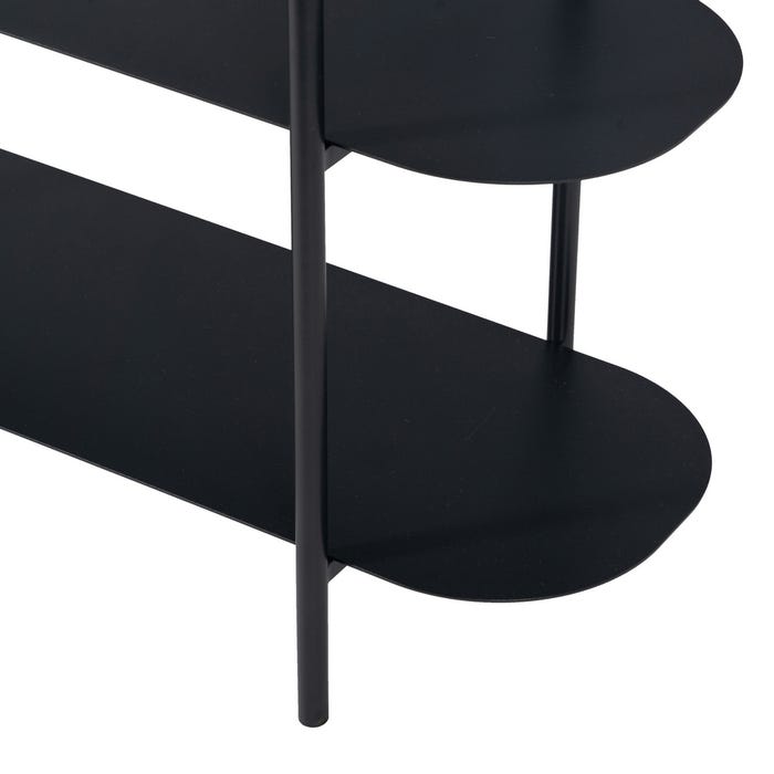 Estantería Negro Acero 90 X 28 X 70,30 Cm