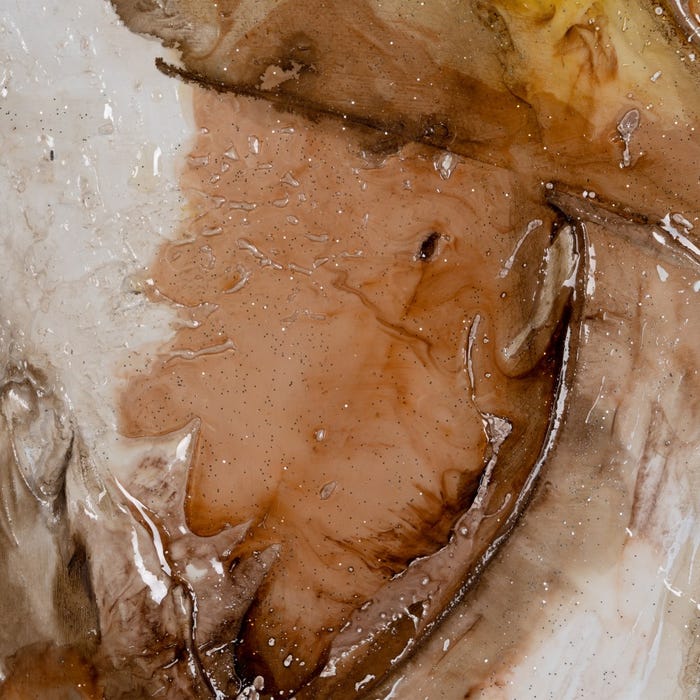 Pintura abstrata pintada à mão sobre tela em moldura de maca. 2 modelos.