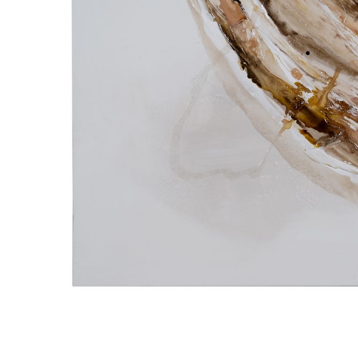 Pintura abstrata pintada à mão sobre tela em moldura de maca. 2 modelos.