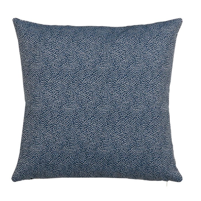 Cojín Estampado Azul Algodón / Poliéster 45 X 45 Cm