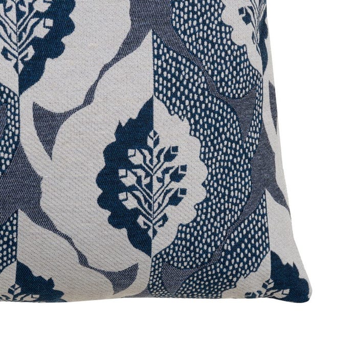 Cojín Estampado Azul Algodón / Poliéster 45 X 45 Cm