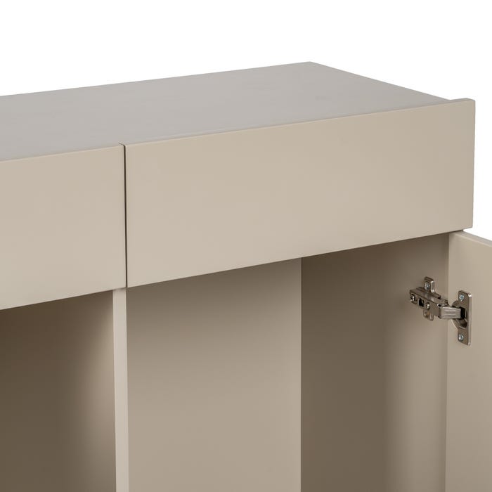 Móveis de corredor de metal Necto Taupe DM 90 x 32 x 85,50 cm