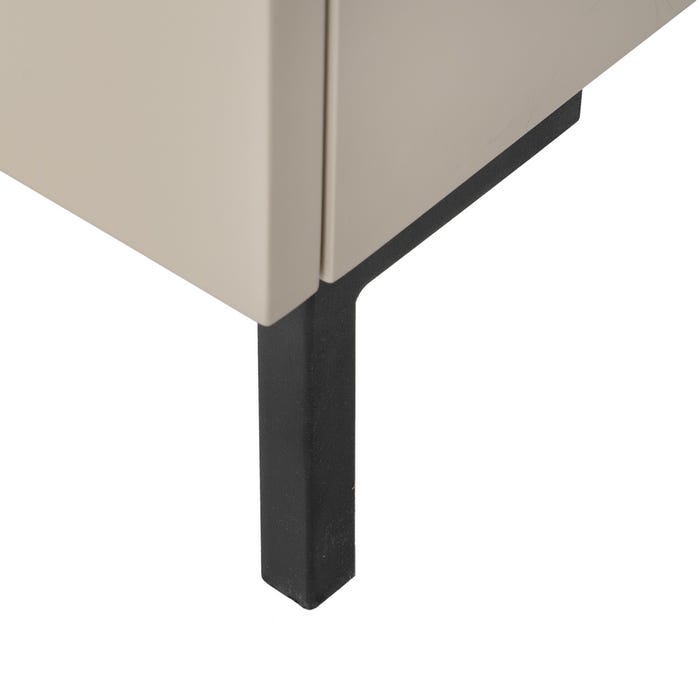 Móveis de corredor de metal Necto Taupe DM 90 x 32 x 85,50 cm