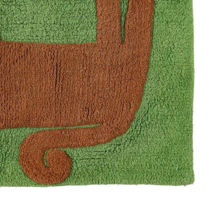Tapete de algodão verde para crianças 160 x 120 cm