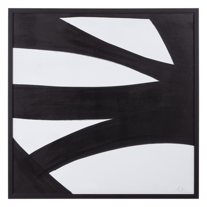 Pintura abstrata pintada à mão sobre tela em moldura de maca. 4 designs.